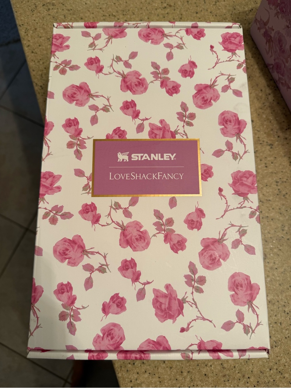 Loveshackfancy Stanley BOX only empty box pink and white floral